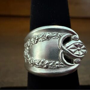 Silverware Floral Ring